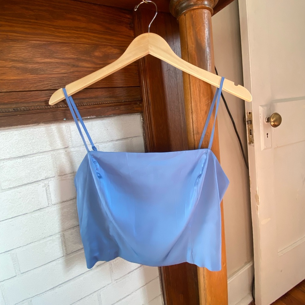 Aritzia Satin Crop Tank